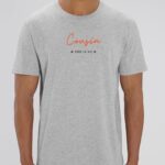 T-Shirt Gris Cousin pour la vie Pour homme-2