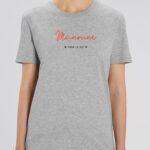 T-Shirt Gris Manoune pour la vie Pour femme-2