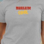 T-Shirt Gris Marraine cool disco Pour femme-1