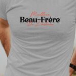 T-Shirt Gris Meilleur Beau-Frère de l'histoire Pour homme-1