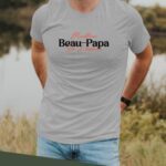 T-Shirt Gris Meilleur Beau-Papa de l'histoire Pour homme-2