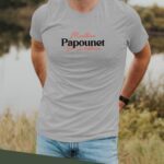 T-Shirt Gris Meilleur Papounet de l'histoire Pour homme-2