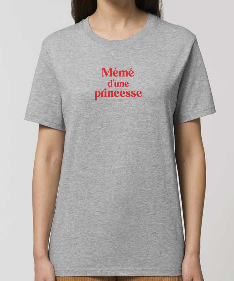 T-Shirt Gris Mémé d'une princesse Pour femme-2