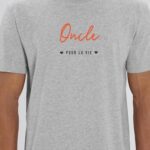 T-Shirt Gris Oncle pour la vie Pour homme-1
