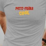 T-Shirt Gris Petit-Frère cool disco Pour homme-1