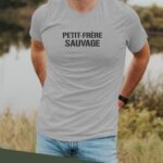 T-Shirt Gris Petit-Frère sauvage Pour homme-2