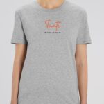 T-Shirt Gris Tante pour la vie Pour femme-2