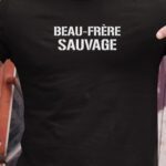 T-Shirt Noir Beau-Frère sauvage Pour homme-1