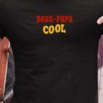 T-Shirt Noir Beau-Papa cool disco Pour homme-1