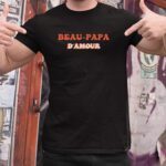 T-Shirt Noir Beau-Papa d'amour Pour homme-2