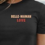 T-Shirt Noir Belle-Maman love Pour femme-1
