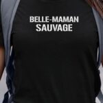T-Shirt Noir Belle-Maman sauvage Pour femme-1