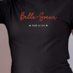 T-Shirt Noir Belle-Soeur pour la vie Pour femme-1