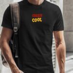 T-Shirt Noir Cousin cool disco Pour homme-2