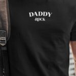 T-Shirt Noir Daddy rock Pour homme-1
