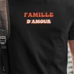 T-Shirt Noir Famille d'amour Pour homme-1