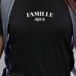 T-Shirt Noir Famille rock Pour femme-1