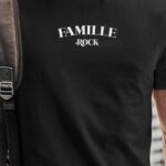 T-Shirt Noir Famille rock Pour homme-1