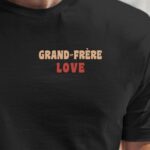 T-Shirt Noir Grand-Frère love Pour homme-1
