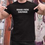 T-Shirt Noir Grand-Frère sauvage Pour homme-2
