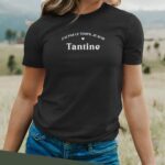 T-Shirt Noir J'ai pas le temps je suis Tantine Pour femme-2