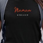 T-Shirt Noir Maman pour la vie Pour femme-1
