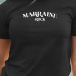 T-Shirt Noir Marraine rock Pour femme-1