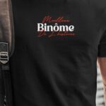 T-Shirt Noir Meilleur Binôme de l'histoire Pour homme-1