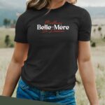 T-Shirt Noir Meilleure Belle-Mère de l'histoire Pour femme-2