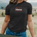 T-Shirt Noir Meilleure Mama de l'histoire Pour femme-2