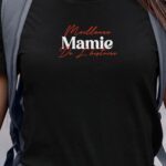 T-Shirt Noir Meilleure Mamie de l'histoire Pour femme-1