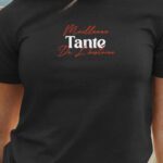 T-Shirt Noir Meilleure Tante de l'histoire Pour femme-1