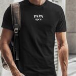 T-Shirt Noir Papa rock Pour homme-2