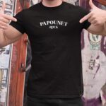 T-Shirt Noir Papounet rock Pour homme-2