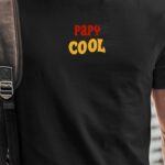 T-Shirt Noir Papy cool disco Pour homme-1