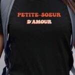 T-Shirt Noir Petite-Soeur d'amour Pour femme-1