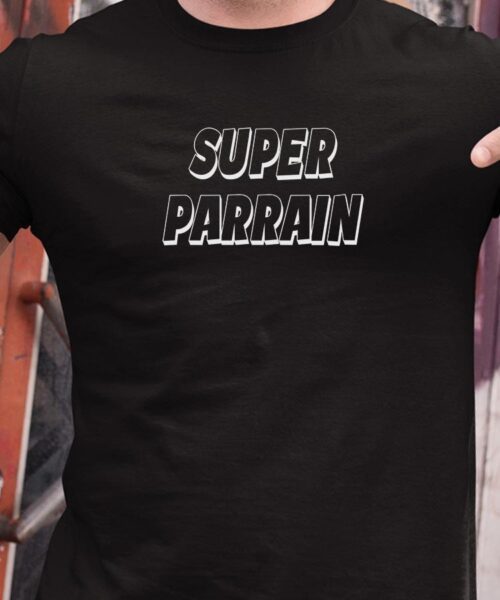 T-Shirt-Noir-Super-Parrain-Pour-homme-2
