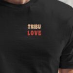 T-Shirt Noir Tribu love Pour homme-1
