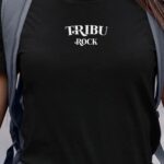 T-Shirt Noir Tribu rock Pour femme-1