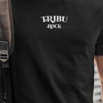 T-Shirt Noir Tribu rock Pour homme-1
