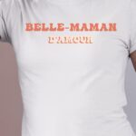 Tee-shirt - Blanc - Belle-Maman d'amour funky Pour femme-1
