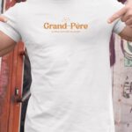Tee-shirt - Blanc - Grand-Père la 8ième merveille du monde VF Pour homme-2.jpg