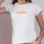 Tee-shirt - Blanc - Maminou la 8ième merveille du monde VF Pour femme-1.jpg