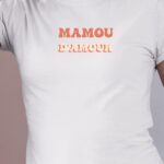 Tee-shirt - Blanc - Mamou d'amour funky Pour femme-1