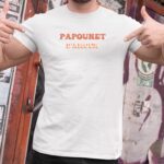 Tee-shirt - Blanc - Papounet d'amour funky Pour homme-2