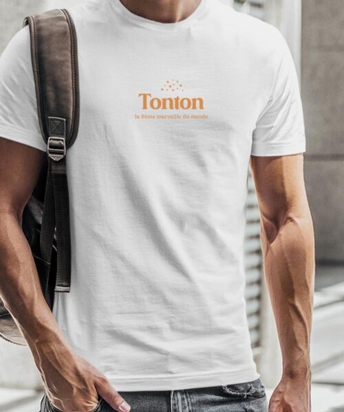 Tee-shirt - Blanc - Tonton la 8ième merveille du monde VF Pour homme-2