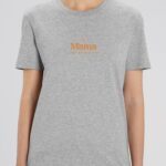 Tee-shirt - Gris - Mama la 8ième merveille du monde VF Pour femme-1.jpg
