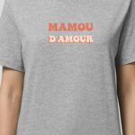 Tee-shirt - Gris - Mamou d'amour funky Pour femme-1