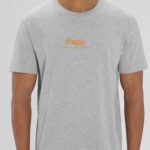 Tee-shirt - Gris - Papy la 8ième merveille du monde VF Pour homme-1