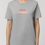 Tee-shirt - Gris - Tata d'amour funky Pour femme-2